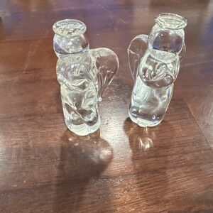 CHRISTMAS Dansk Full Lead Crystal Nativity Holiday ANGEL 7 1/4" Tall Japan‎ (2)